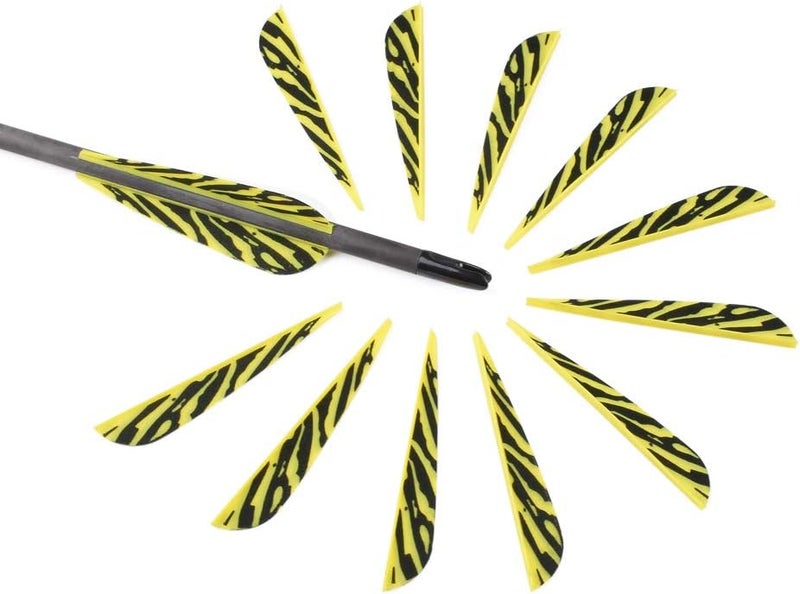 TY Archery 3 Inch Arrow Fletching Vanes Plastic Feather for DIY Archery Hunting Targeting Arrows(Pack of 50) - Image 3